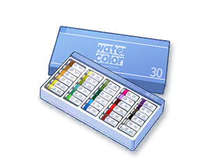 ブルアカ贈り物、30色の絵の具セット