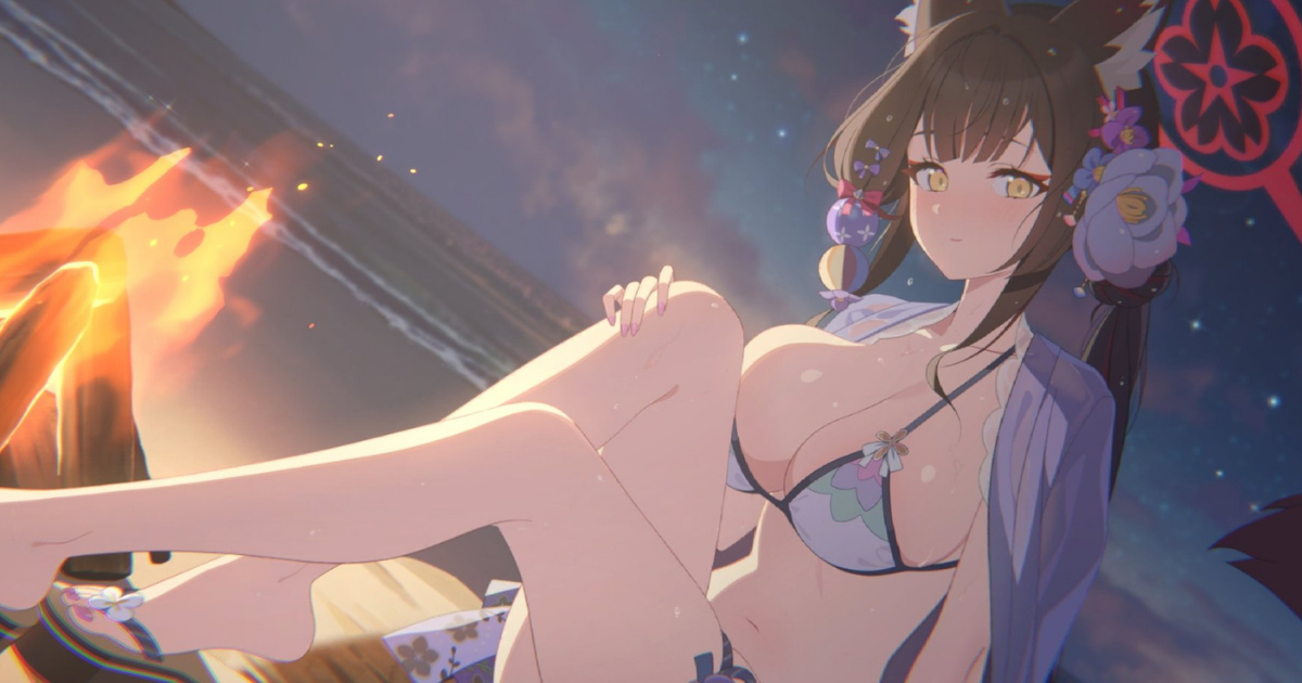 ワカモ（水着）のメモリアルロビー画像